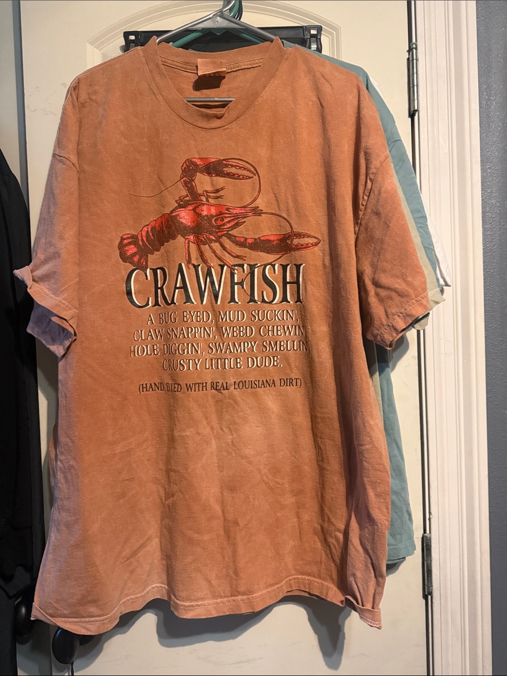 Crawfish Graphic Short-Sleeve Men's Shirt - Rust